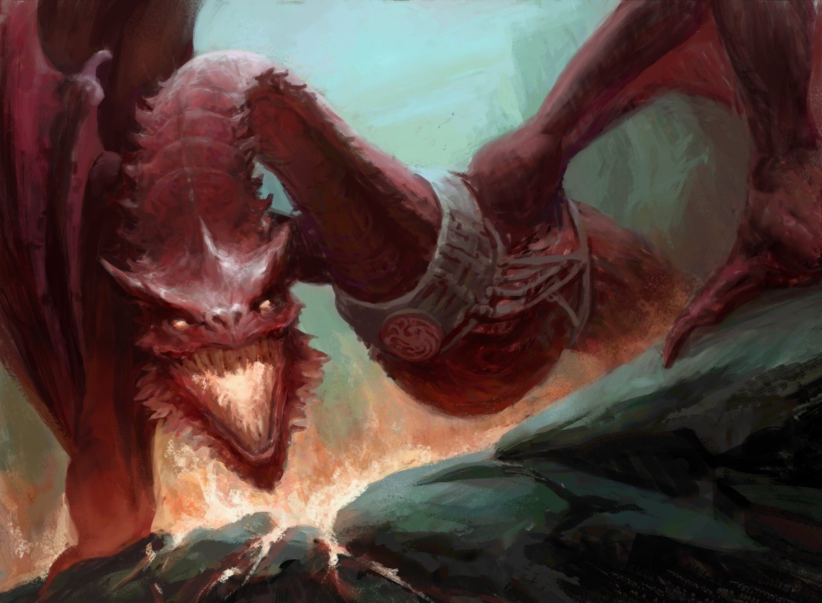 LuigiManese's tweet photo. I've been wanting to make some House of the Dragon art for my dragon deck
#HouseOfTheDragon https://t.co/MyQxwqKkZF