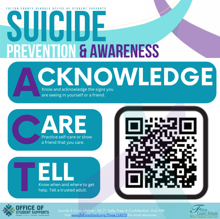 This week is National Suicide Prevention Week. It’s a time to share resources and promote suicide prevention awareness. Post your schools' activities, use #talkawaythedark and tag FCS!