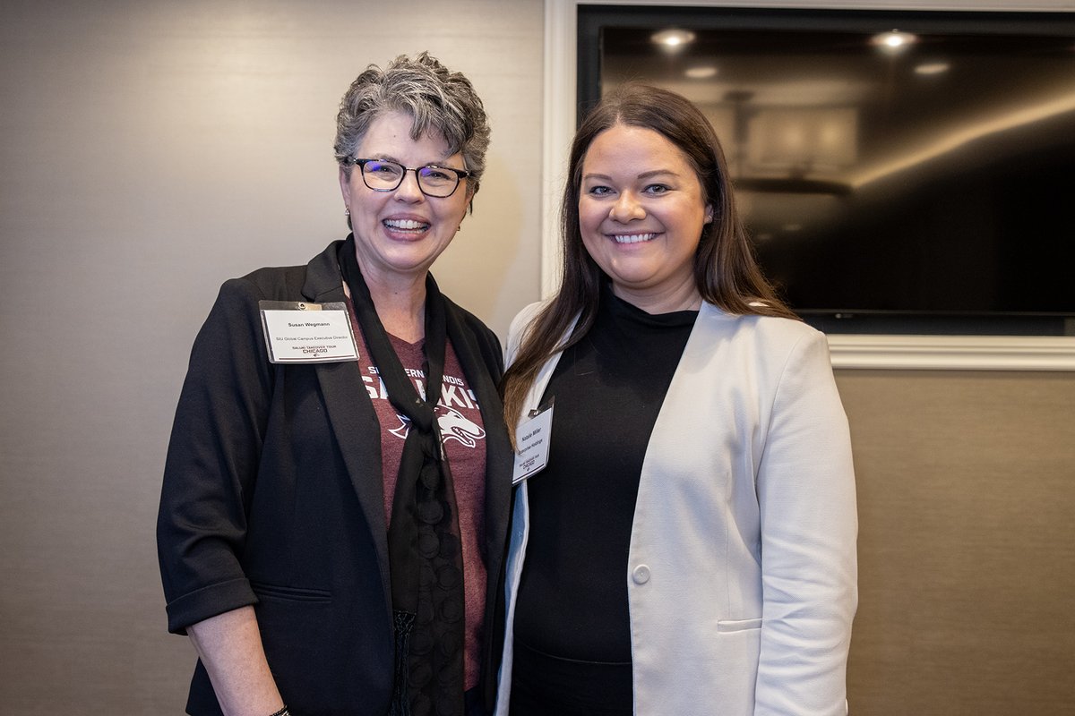 SIUFoundation's tweet image. Great Corporate Networking Breakfast on Sept. 8 during the Saluki Takeover Tour Chicago! SIU President Dan Mahony welcomed corporate representatives. Topics: engagement opportunities &amp;amp; aligning with corporate DEI goals. SIU is making an impact in Chicago! blog.siuf.org/?p=3327