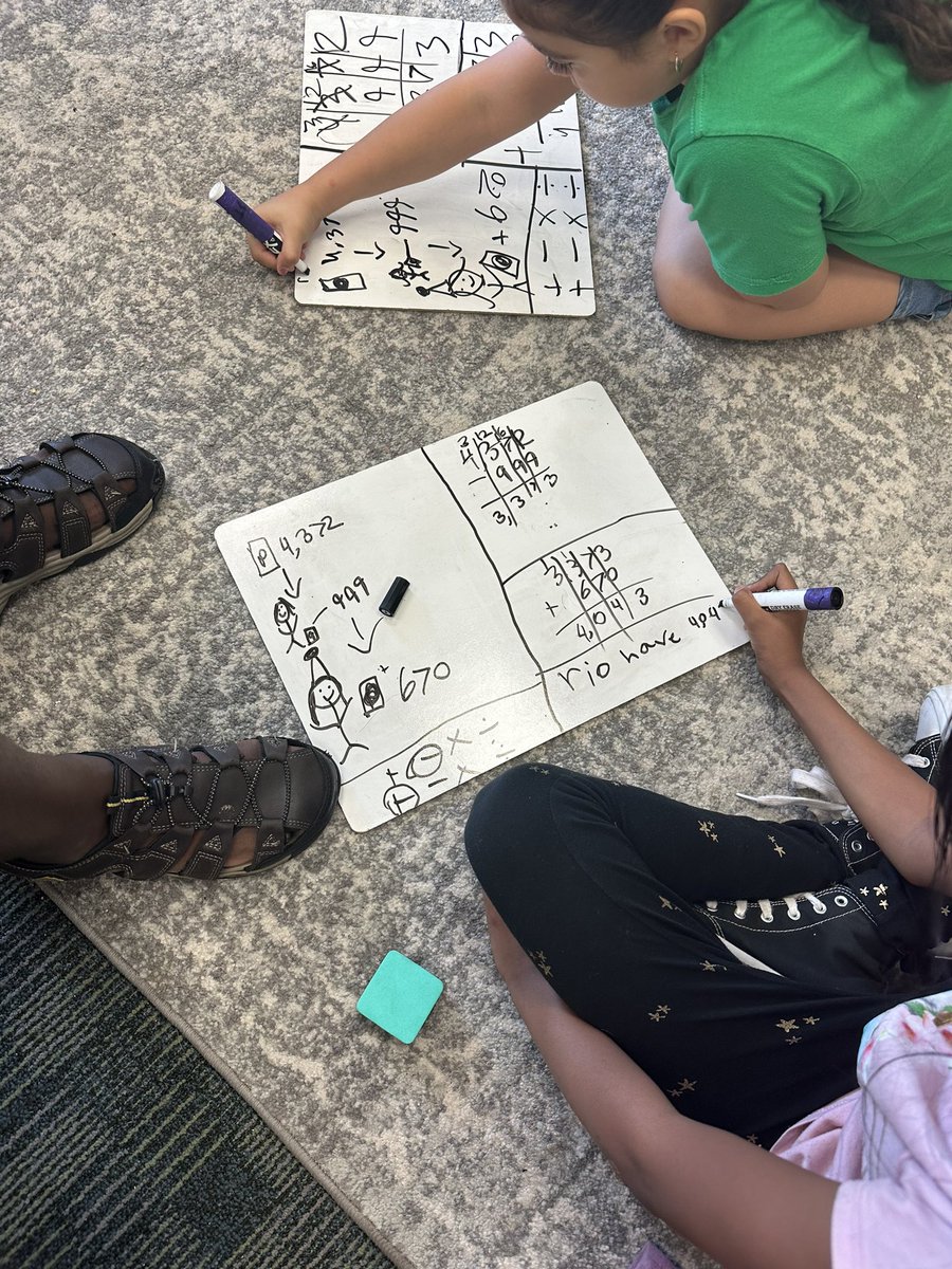 My mathematicians using RIDD strategy to keep our thoughts organized for 2 step word problems! We’ve come so far in the last couple of weeks 🥰