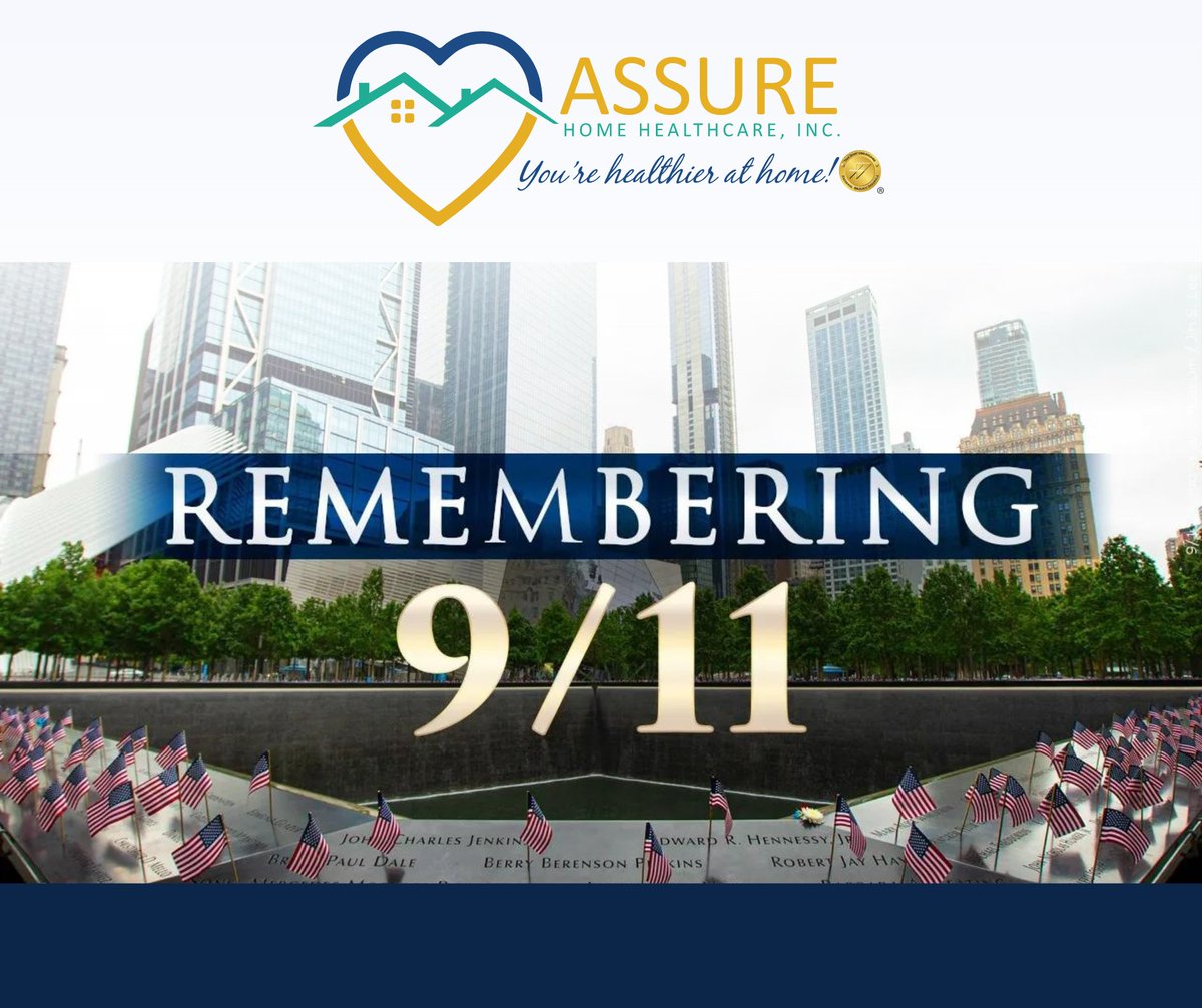 AssureHHC's tweet photo. Today marks the 22nd anniversary of the 9/11 assaults on America; on this day, we honor their memories and stand with the families and friends of those who perished in New York City, Arlington, Virginia, and Shanksville, Pennsylvania.  #heroes #wewillnotforget #GodBlessAmerica https://t.co/4AzoDkKAqx