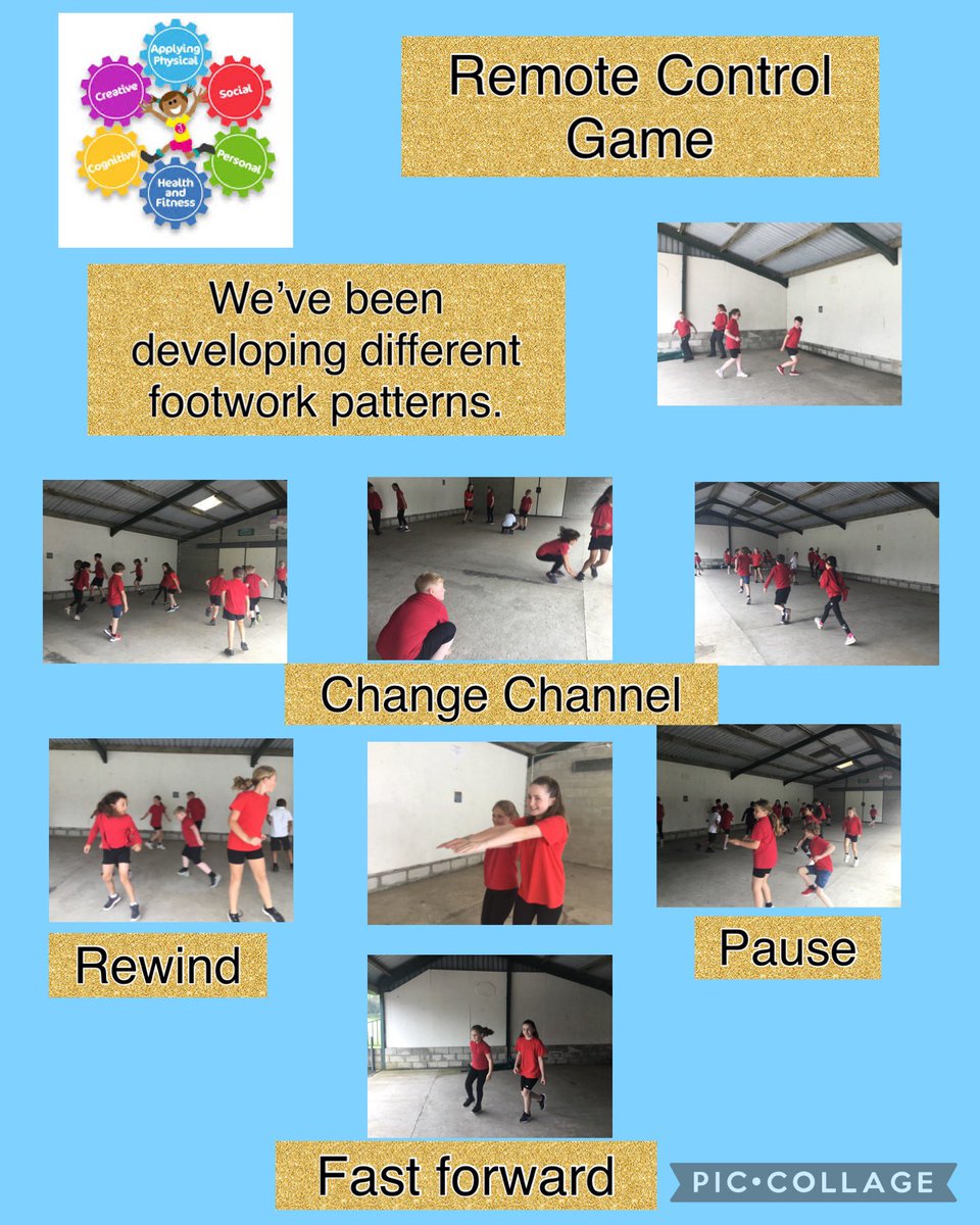 @Create_Dev @creatorvikki 
Back to School means back to the amazing realPE program! Da iawn chi blantos. We enjoyed working together to develop different footwork patterns and learning how to warm up using the Remote Control game. 😊