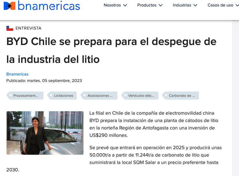 BYD Chile tweet media