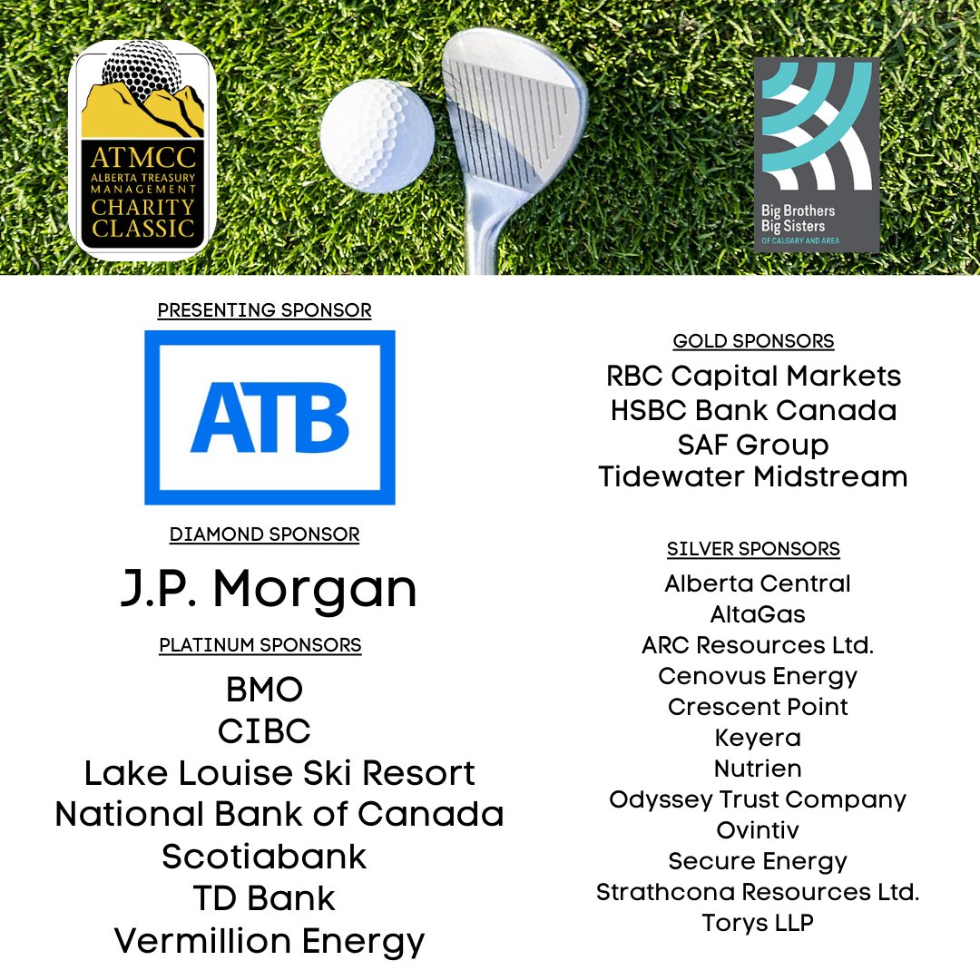 ANNOUNCEMENT 🥳 We are so pleased to share that the 21st annual ATMCC golf tournament presented by @atbfinancial has raised over $104k to support our mentoring programs! Thank you so much to our sponsors and all the participants who made this event an overwhelming success.