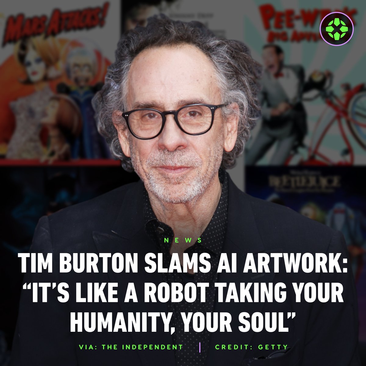 Tim Burton has made his feelings on AI-generated art, especially that which is based on his style and movies, abundantly clear saying, "It reminded me of when other cultures say, ‘Don’t take my picture because it is taking away your soul.’” bit.ly/48a17o4