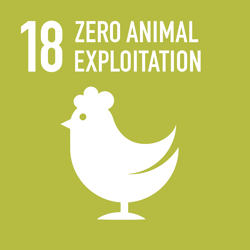 Sign the campaign to to include an eighteenth SDG for zero animal exploitation. sdg18.org