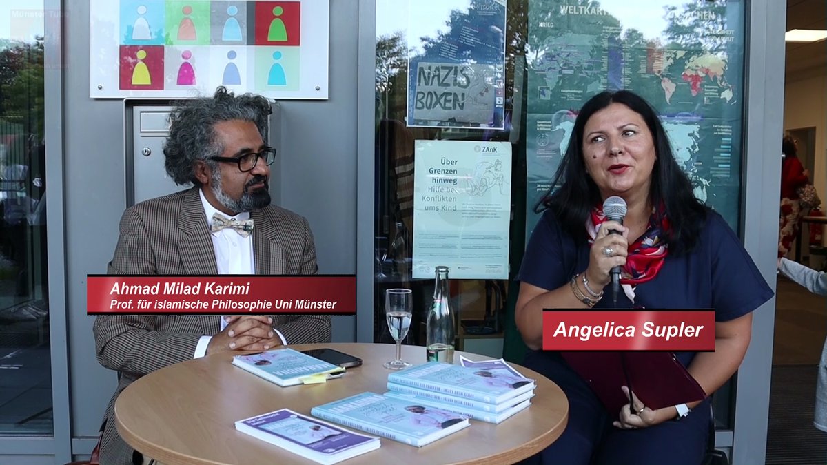 Muenstertube's tweet image. (Vodeo) #Münster. Buchlesung: "Maradona und das göttliche Spiel" - Angelica Supler im Gespräch mit Ahmad Milad Karimi @Karottentorte @Dr_Tsakalidis #RatMs 
youtu.be/kXO8teJz7OQ