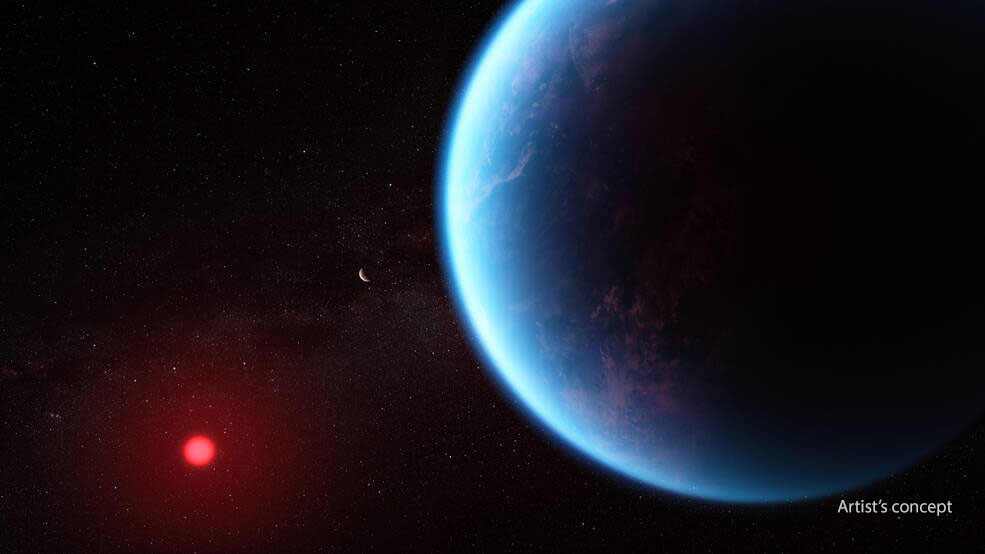 NASA (@nasa) on Twitter photo Our <a href="/NASAWebb/">NASA Webb Telescope</a> telescope detected carbon dioxide and methane in the atmosphere of a planet orbiting a faraway sun. The planet might have an ocean, but more observations are needed to determine whether it could support life: go.nasa.gov/3LjrdLB Our <a href="/NASAWebb/">NASA Webb Telescope</a> telescope detected carbon dioxide and methane in the atmosphere of a planet orbiting a faraway sun. The planet might have an ocean, but more observations are needed to determine whether it could support life: go.nasa.gov/3LjrdLB
