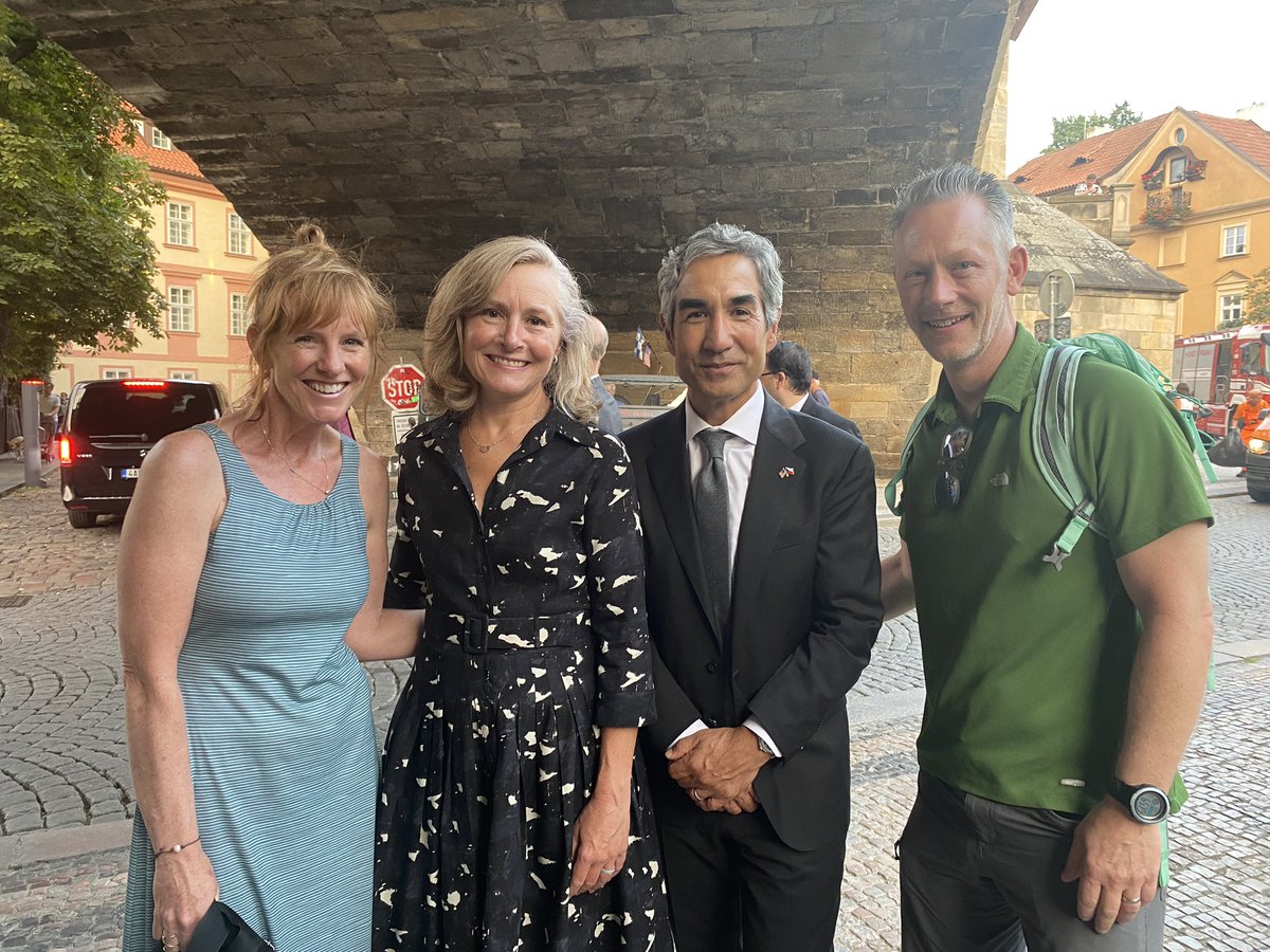 We always remember 9/11, whether at home or abroad. Especially grateful to hear U.S. Ambassador Sabet’s words in Prague today. Never forget.