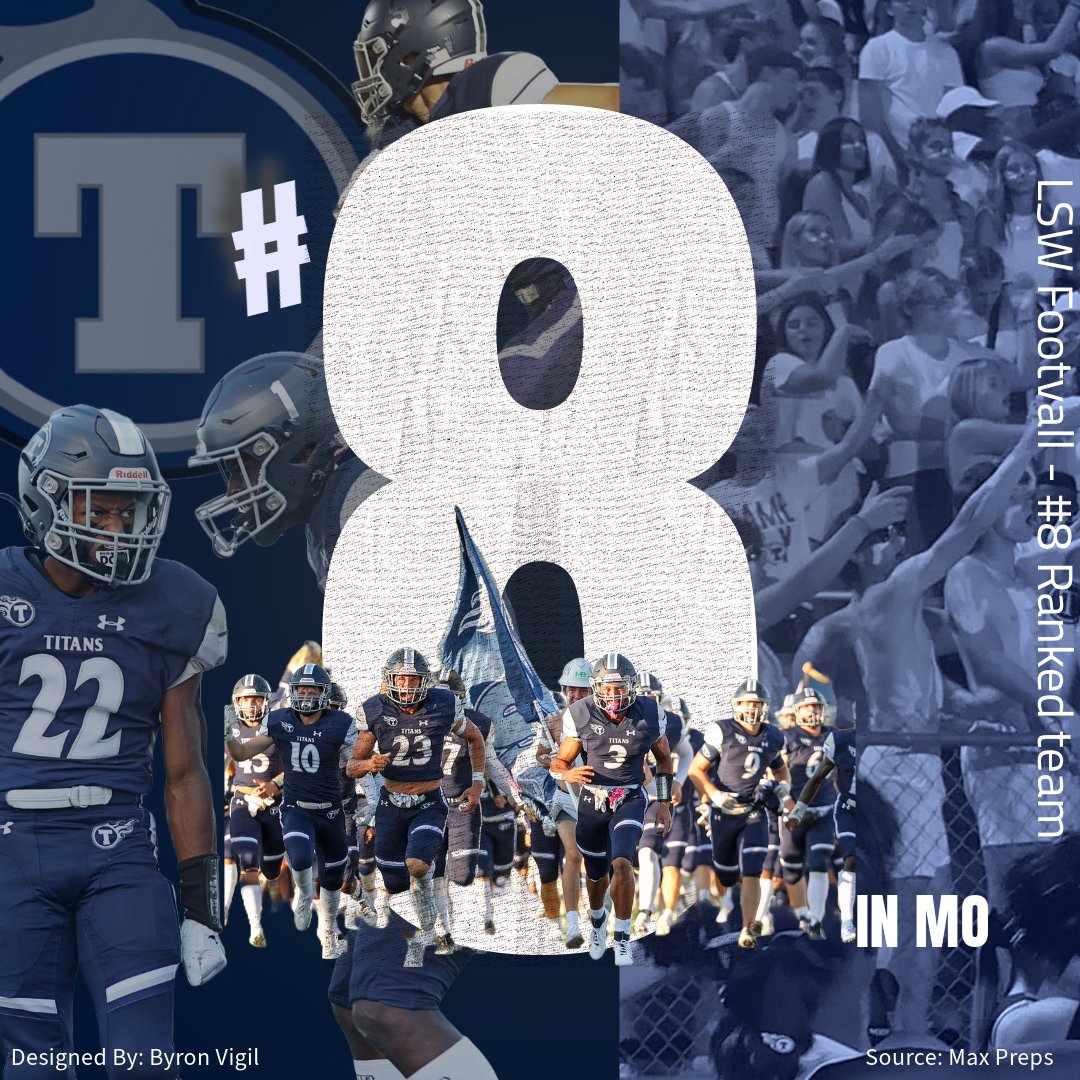 With the Titans 3-0 start, they have earned a top 10 ranking in Missouri after week 3!  #TFOD