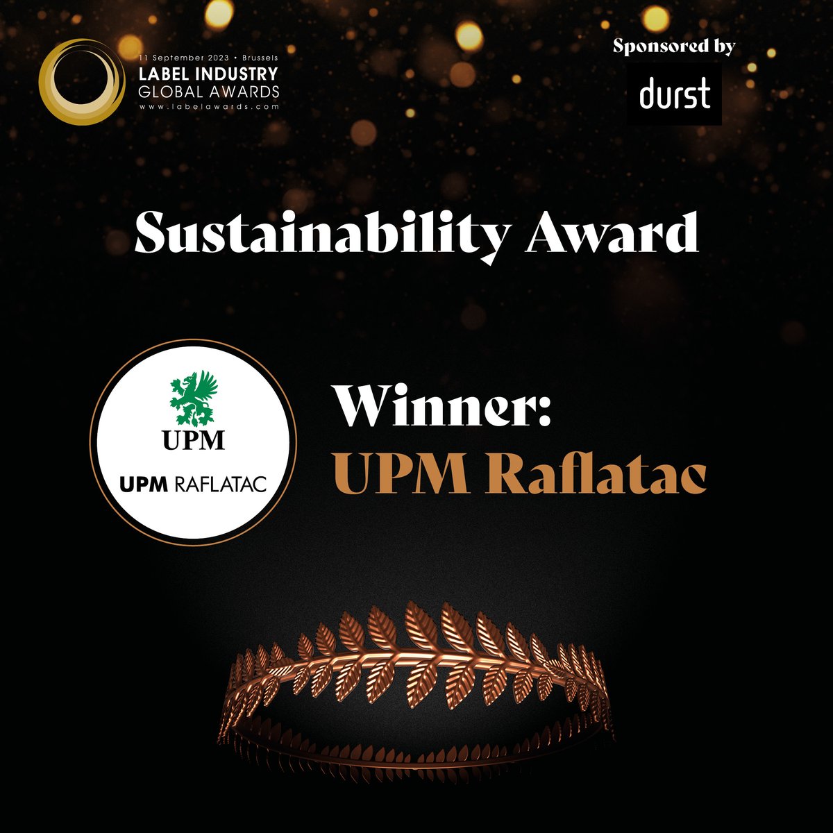 Congratulations to <a href="/UPMGlobal/">UPM</a> for winning the Sustainability Award!

Thank you to runners-up Fedrigoni and Lintec for your sustainable contributions to the industry. 

#Labels #Packaging #Printing #LabelAwards2023 #LabelexpoEurope2023