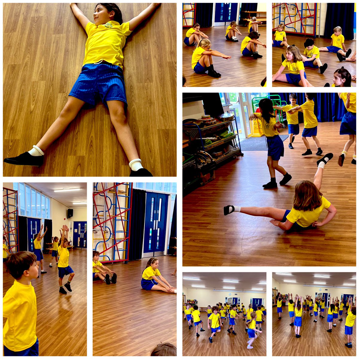 JamesBrindleyPS's tweet image. Year 3 enjoyed their first gymnastics session, today. They used their bodies to create shapes and used those shapes to make a sequence of jumping, sliding, spinning and rolling. 🤸‍♀️🤸🤸‍♂️#greatlistening #excitedfornextweek