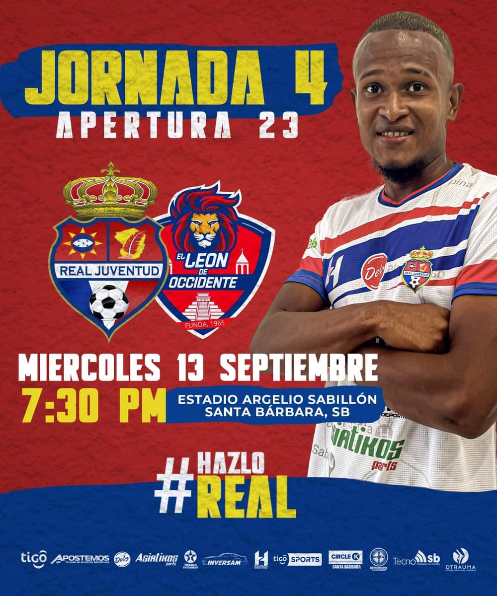 RealJuventud's tweet photo. 🇳🇱Doblete Futbolero🇳🇬
Ambos partidos por un solo boleto (Aficionados con membresia tambien pueden ingresar a ambos partidos).

-San Juan vs SD. Savio (4:30 p.m.)
-Real Juventud vs Olimpia Occidental (7:30 p.m.)

📅Miércoles 13 de septiembre.
🎫Valor del boleto: L.150 https://t.co/ClYrI8Gugb