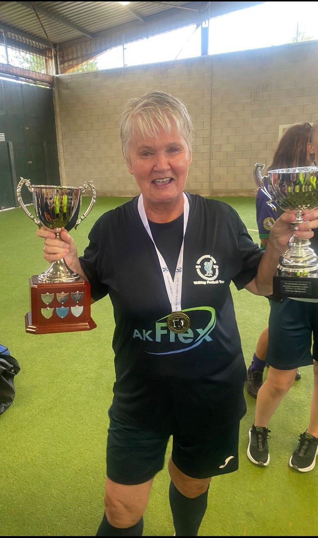 LivFedsYouth's tweet photo. Congratulations to Feds players Rachael Mutch, Lindsay Schofield and Chris Trigg for being selected to represent England vs France in the over 40s and 60s walking football in November! 🙌⚽ #FedArmy https://t.co/Iw2lB1hhxG