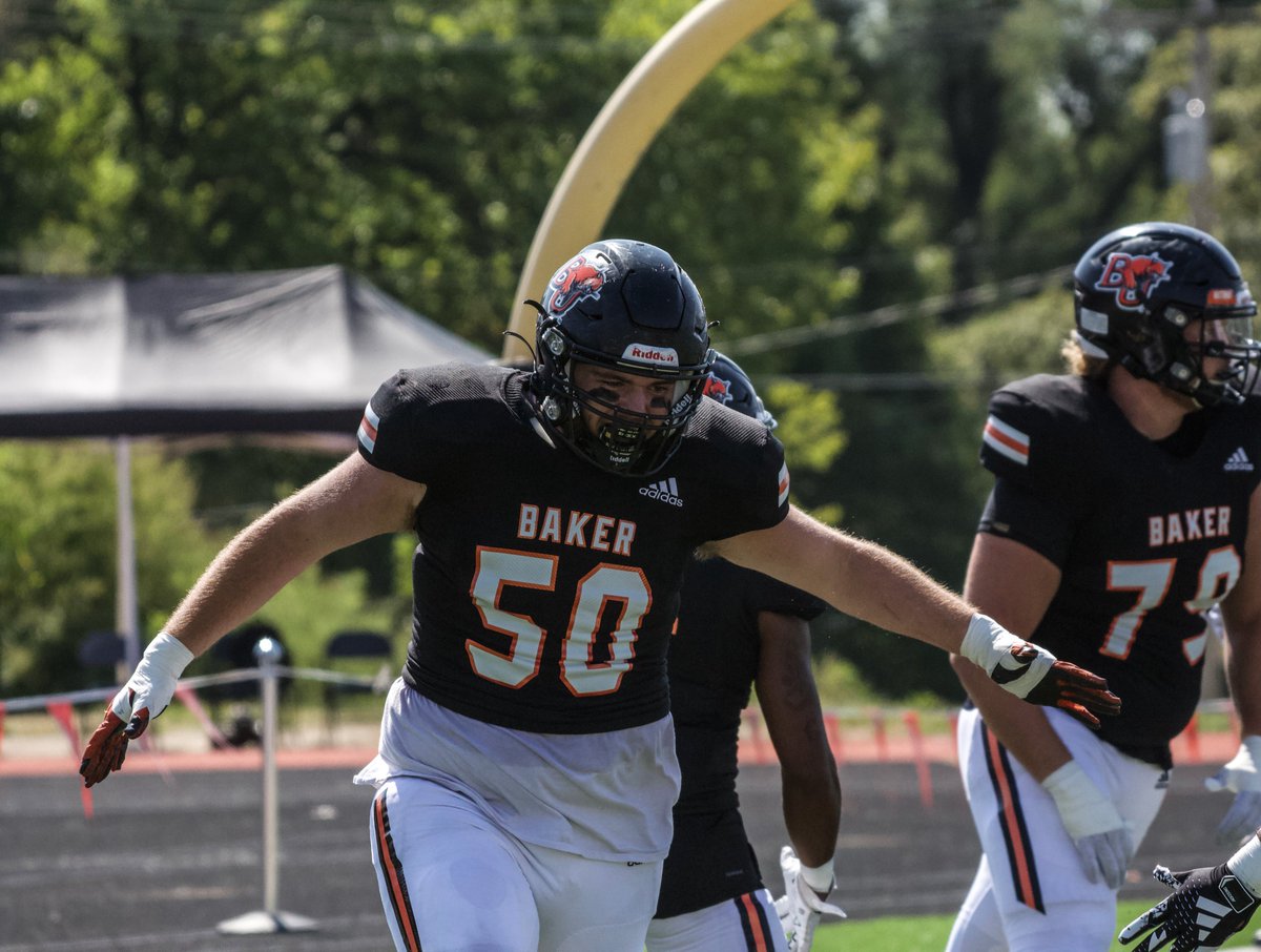 Plenty to celebrate for <a href="/BakerU_Football/">Baker University Football</a> after Saturday's win over Clarke, they are in a familiar spot after starting the year 2-0 for the fourth straight season!

#BakerBuildsChampions #RTO