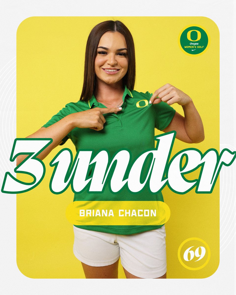 Just doing what she do.

<a href="/briiichacon/">briana chacon</a> kicks off her fifth and final season with a 3-under 69 👏

#GoDucks