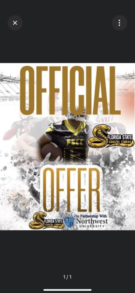 NoreBelton1's tweet photo. #Agtg after a good conversation with @coachpepe3369 I am blessed to receive my 4th offer from Florida state costal cobras!!! @Coach_Lane8 @DeAndre_M24 @besswurst99 @bubstache @AJames_11 https://t.co/HUzsR32IL9