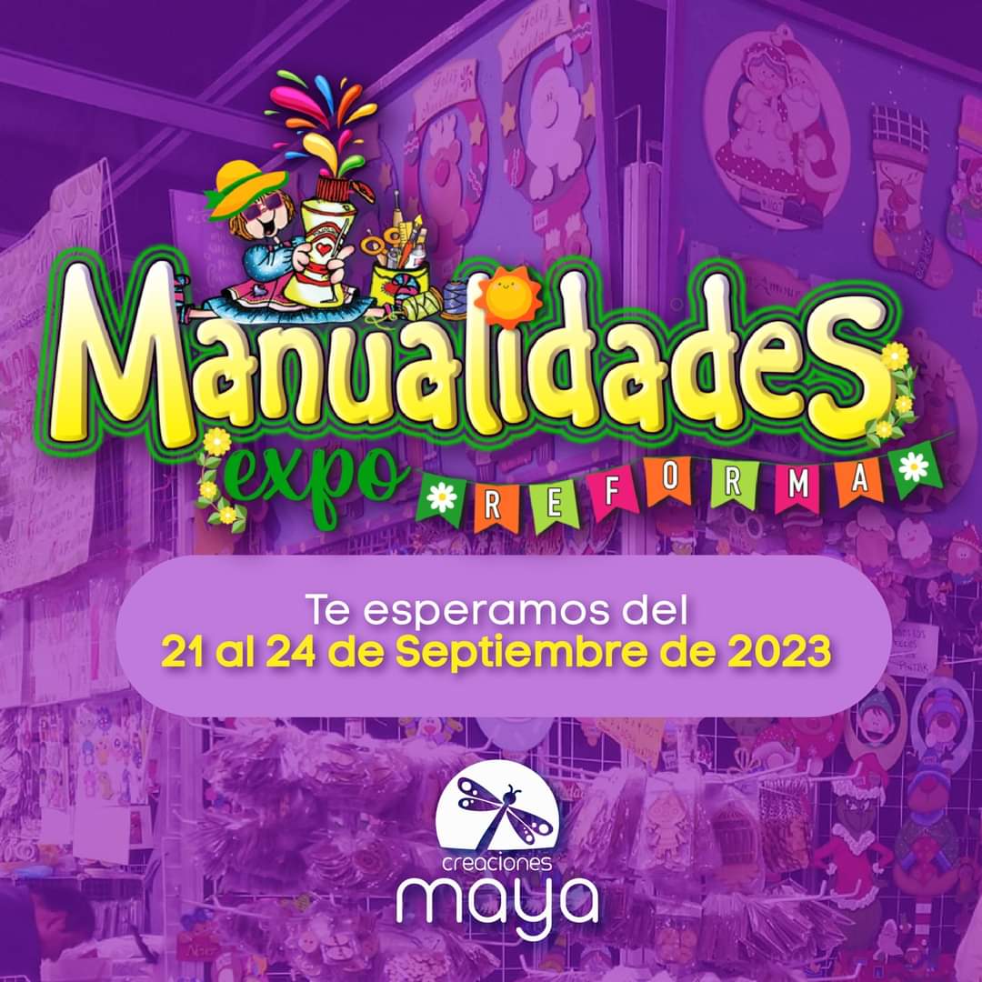 🎨 ¡Atención amantes de las manualidades! Prepárense para sumergirse en un mundo de creatividad en Expo Manualidades en Expo Reforma. 📅Los esperamos del 21 al 24 de septiembre. 🎟Adquiere tus boletos en el siguiente link: expo-manualidades.com #ExpoManualidades