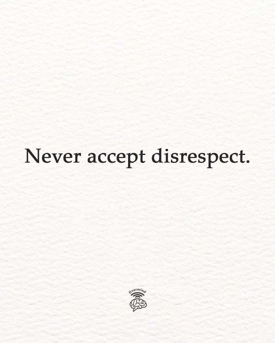 overmind01's tweet photo. Never accept disrespect. https://t.co/rtMui2gm8q
