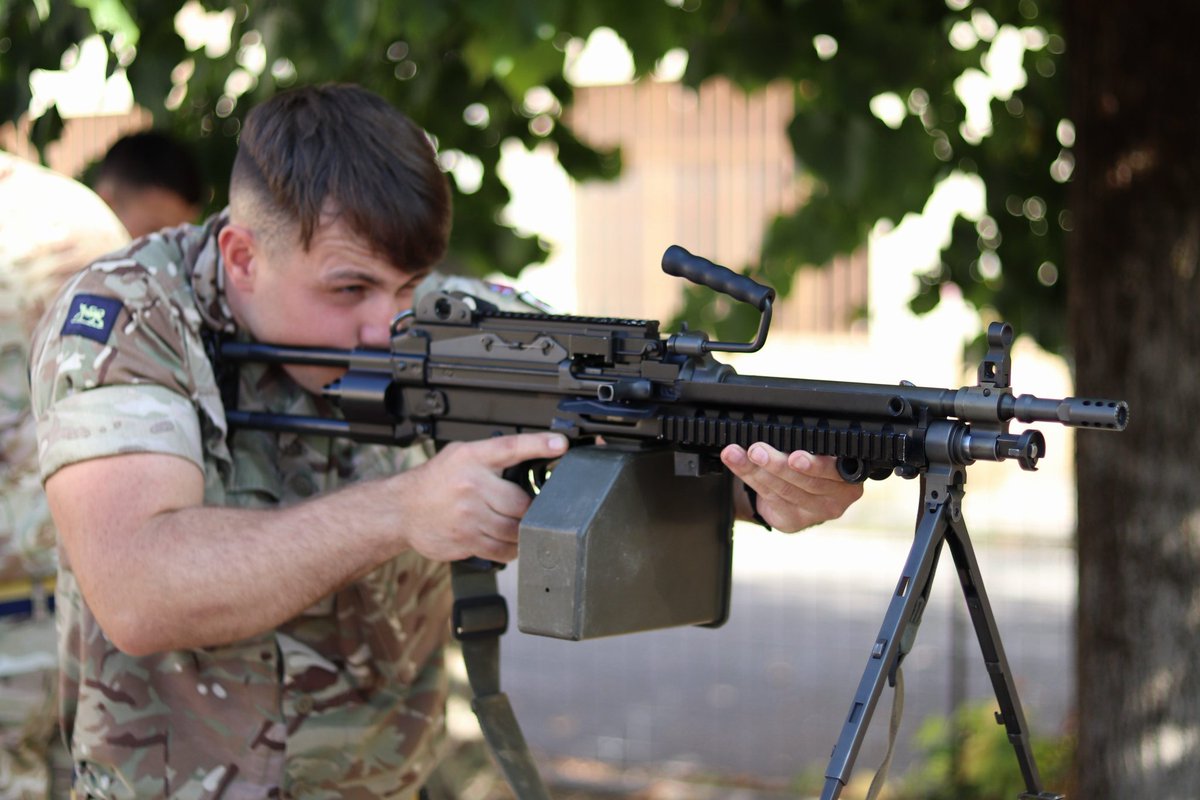 Today our troops got hands-on with the Italian Army weapon systems. This included the rifle, pistol, machine guns and some company support weapons. Tomorrow we will be conducting some abseiling drills. Fierce Pride!