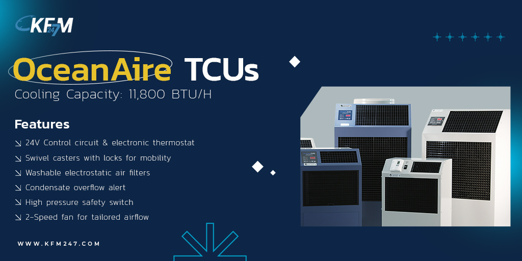 OceanAire TCUs and MovinCool TCUs – 100+ compact units now in our toolkit. As we work on restoring your #HVAC, these portable powerhouses with an impressive cooling capacity of up to 13,200 BTU/H step up.

Reach out to 📧mroberts@kfm247.com for the ultimate #coolingsolution.