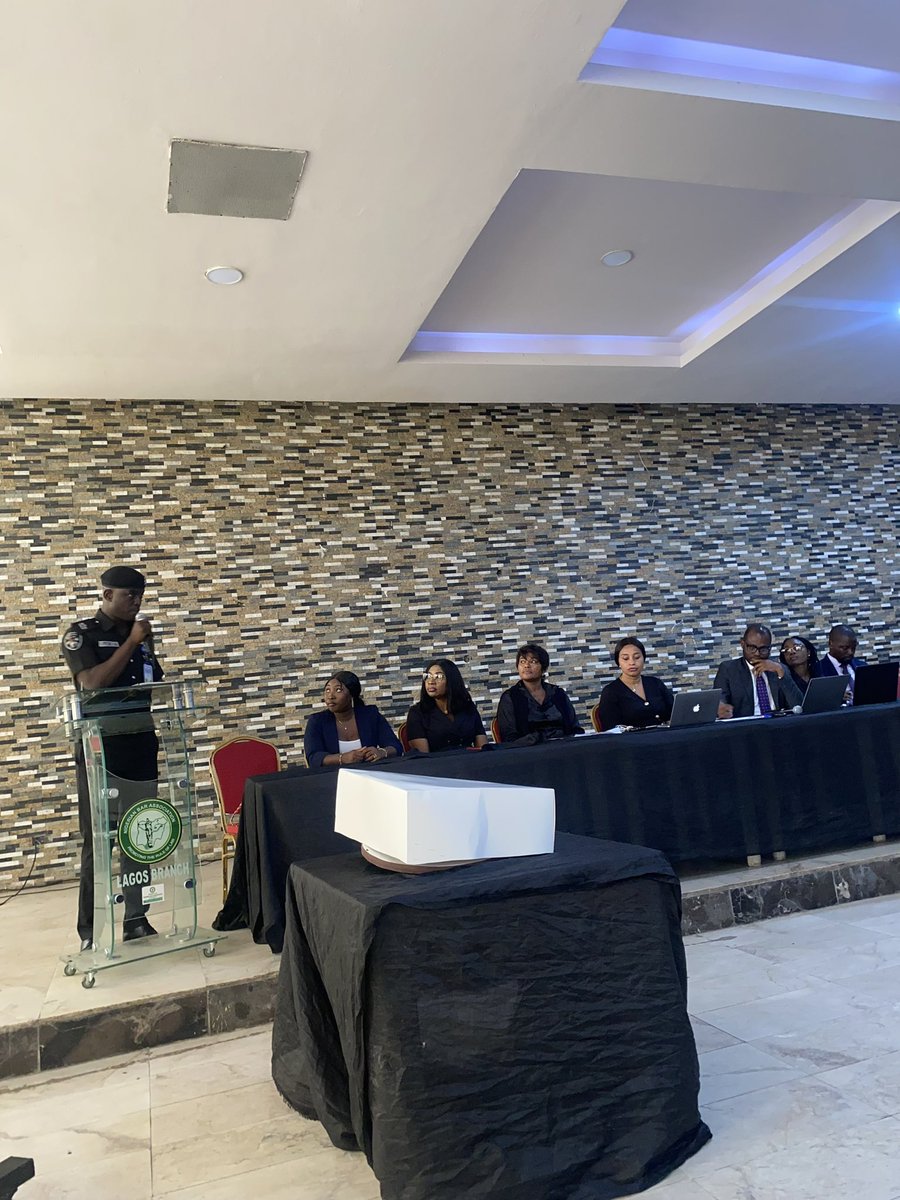It was an honour to rub minds with learned friends @NbaLagos monthly meeting which held at the Nigerian Law School, Victoria Island earlier today.