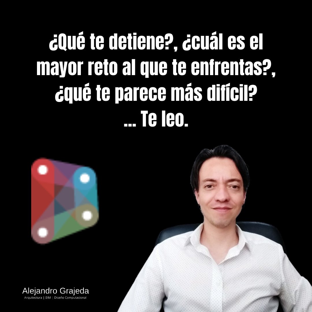 Alex_Grajedarq's tweet image. ¿QUIERES AHORRAR HORAS Y HORAS DE TAREAS REPETITIVAS EN #REVIT?...
Para entender mejor lo que te está impidiendo aprender #Dynamo y ayudarte a resolverlo.
Te dejo esta encuesta:
forms.gle/fjPq5G6YKGhBMy…
#DynamoBIM #BIM #programaciónVisual #automatización #diseñoComputacional