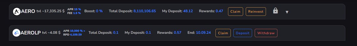 $AEROWEGLD-81cc37 farm is live 👀Join to staking of aero lp token and get AERO as reward! Rewards will last 1 year and 1.5M will be distributed. aerohub.aerovek.com