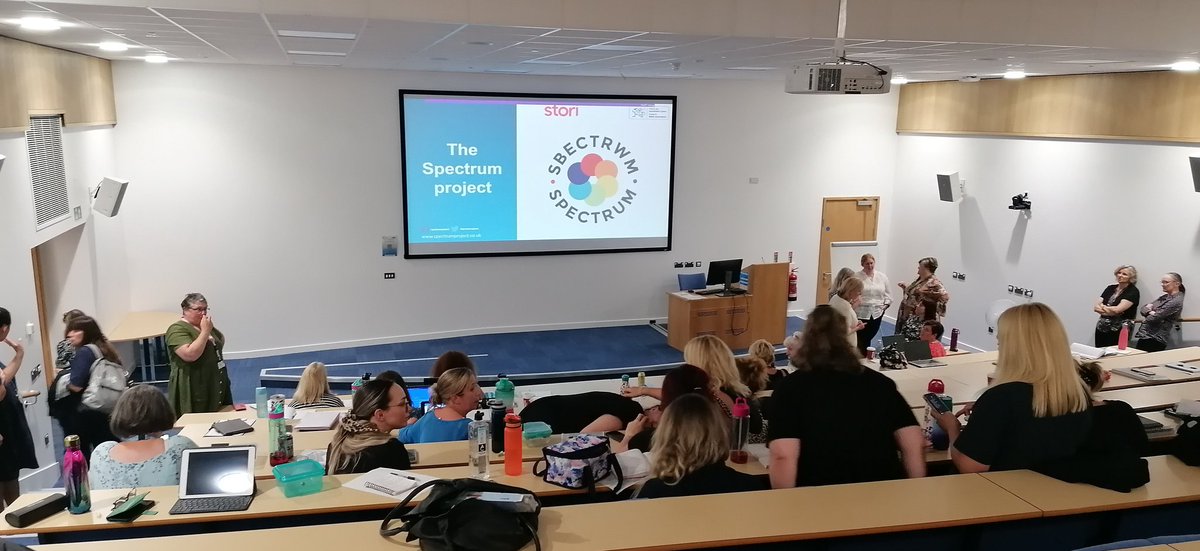 spectrumcymru's tweet photo. Thank you @SwanseabayNHS school nurses for inviting us to deliver a presentation of our work at @EdCentreMH today. @StoriNewChapter #bestpractice #workinginschools #vawdasv #Mondayvibes https://t.co/UFuT9ANlNl