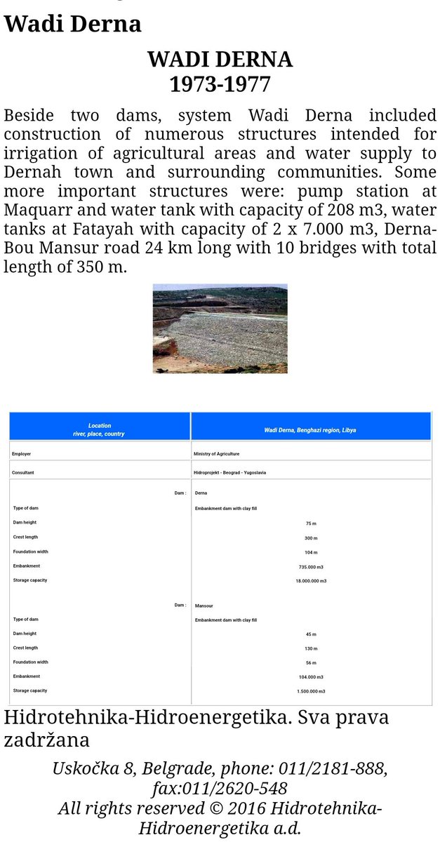 muaadio's tweet image. The Derna valley in eastern #Libya has two dams, one of which is among top 5 of Libya's dams. 

Theyre yugoslavian dams built in 1973-1977 and have a huge total reservoir that overflowed due to the rains leading to the collapse of the two dams. 

#climatechange #statefailure
