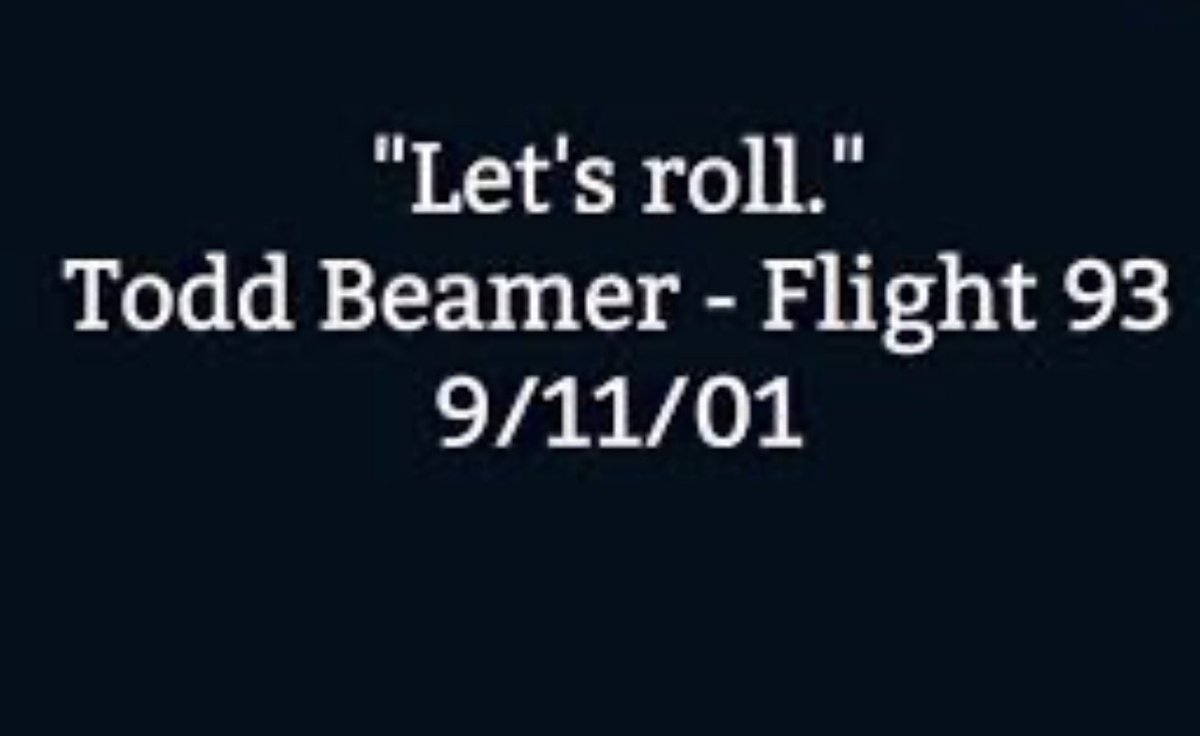 RachelBaribeau's tweet image. Wonder how many kids or even Americans can answer “Who is Todd Beamer?” He is an American Hero. Not any politician. Todd Beamer. Say his name. Pray for his family. He did something high above the fields over PA I’m not sure anyone would do today. (ps-I didn't write this but I…