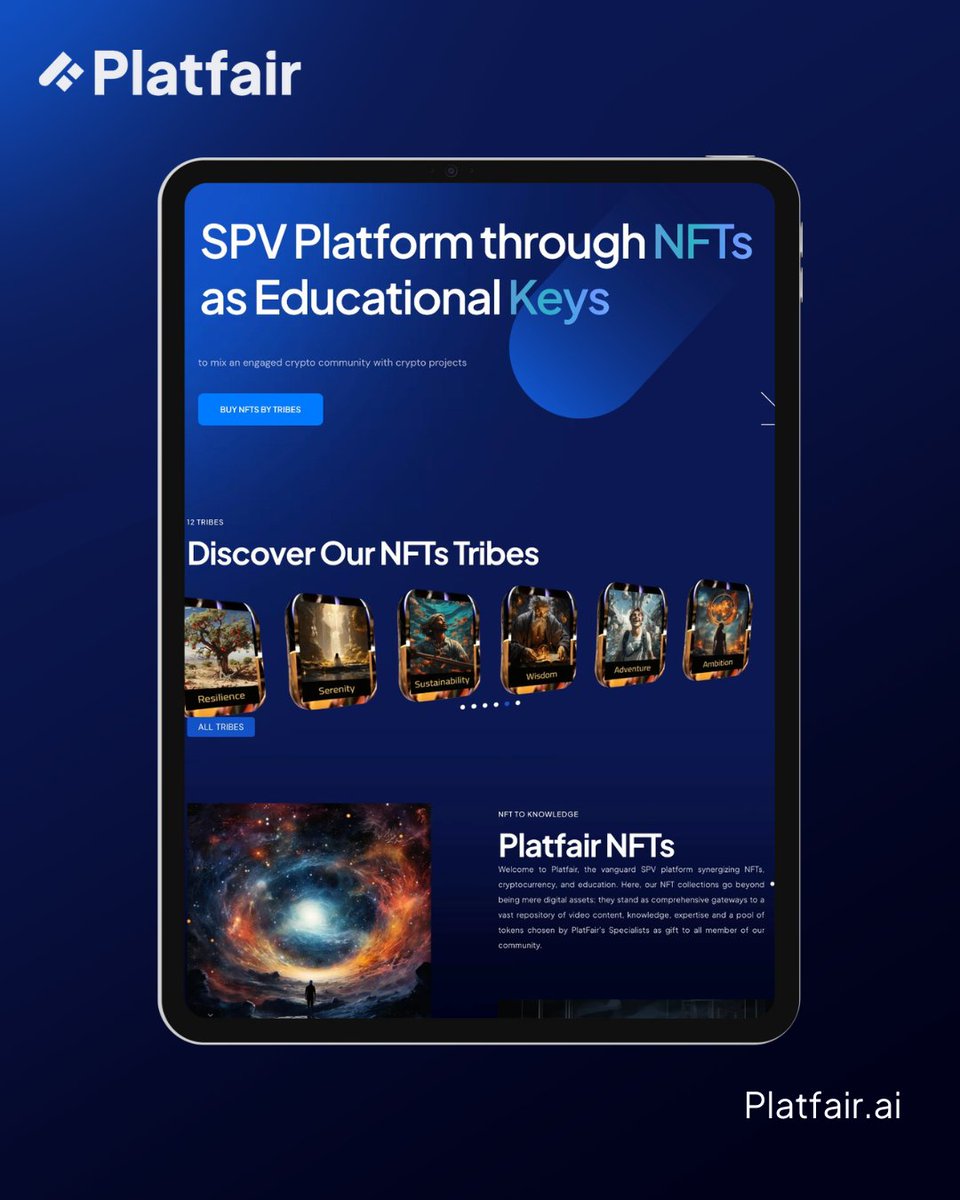 platfairedu's tweet photo. 🔥#Platfair is here to change the game in NFTs! Unlock education with every NFT. Dive into 12 unique tribes. Exclusive airdrops &amp; top-tier education from Stanford, Harvard &amp; more. Be among the first 1000 for special offers! Dive in now #NFT #Crypto
Access: https://t.co/pAz8zKIfVK https://t.co/DXiRUlJ2my