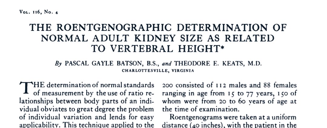 iamnephrologist's tweet photo. 💥How do you predict small sized kidneys in child or adult with short stature❓

⚠️There can’t be a cut-off here

🔥kidney LPP (pole to pole length) is roughly equal to Lumbar vertebral length (L1-L3)‼️

#Nephpearls #NephroNotes #FOAMed #MedEd #MedX #NephX #MedicalStudents https://t.co/oF27DweNX3