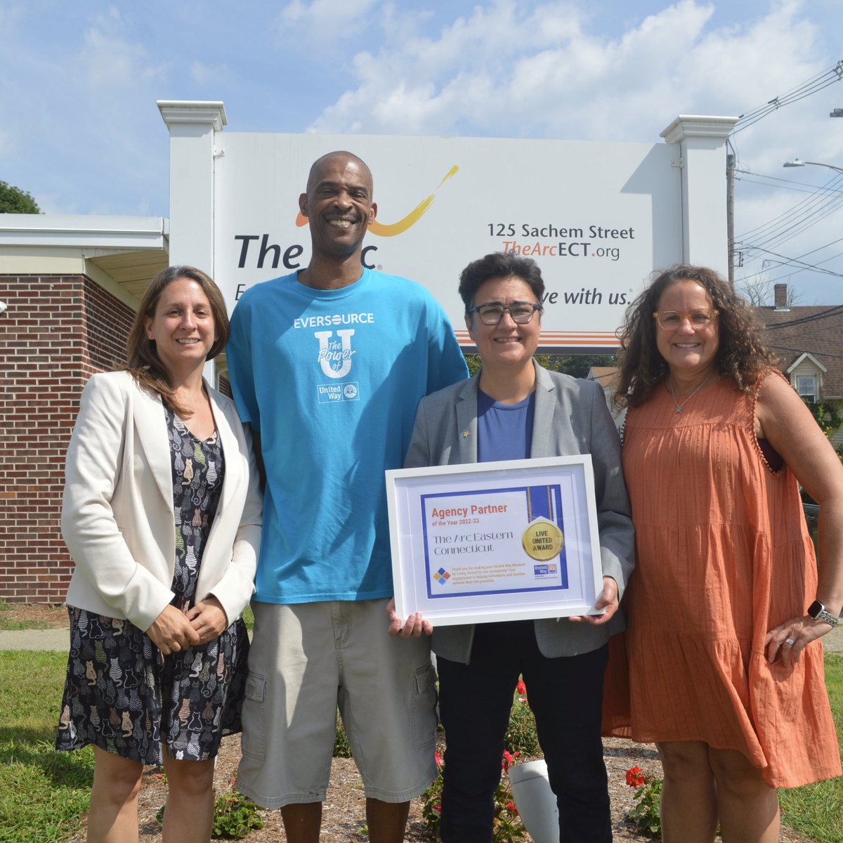 UnitedWaySECT's tweet photo. We thank and congratulate @TheArcECT for receiving our #LiveUnited Award for Agency Partner of the Year. Thank you for all you every day, providing vital services to those in need. #PromotingIndependence https://t.co/FctAw0vZ7k