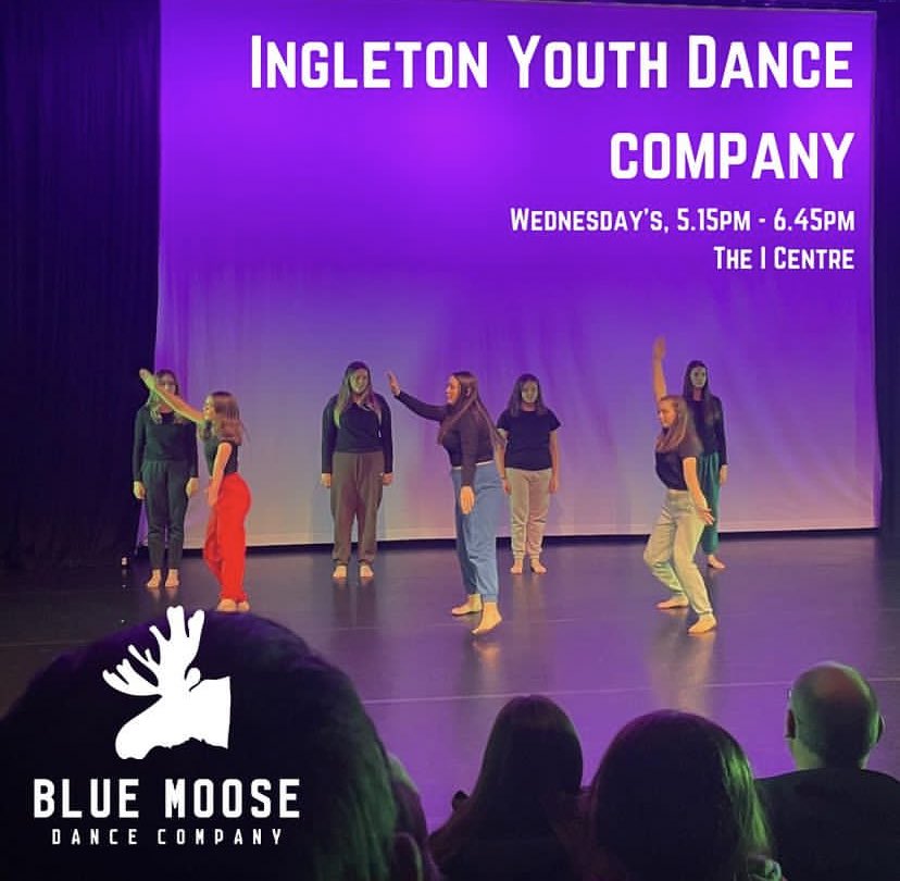 Blue Moose Dance (@bluemoosedance) on Twitter photo Our Ingleton Youth Dance sessions run on Wednesday’s, 5.15pm-6.45pm at the I Centre. IYD offers dancers aged 11–18yrs the chance to develop dance technique, creativity, and leadership skills by producing high-quality performance work!
For more info: hannah@bluemoosedance.org.uk Our Ingleton Youth Dance sessions run on Wednesday’s, 5.15pm-6.45pm at the I Centre. IYD offers dancers aged 11–18yrs the chance to develop dance technique, creativity, and leadership skills by producing high-quality performance work!
For more info: hannah@bluemoosedance.org.uk