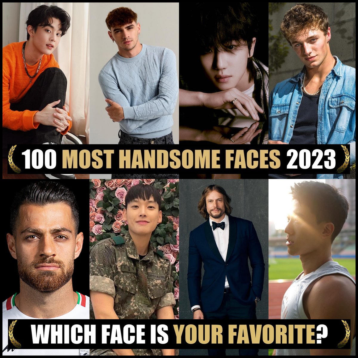 Nominations: The 100 Most Handsome Faces of 2023. Congratulations to all! If you would like to nominate & vote, please join Patreon (Link in Bio). #TCCandler #100faces2023 #gabrielprince #gabrielguevara #THE8 #SEVENTEEN #Xuminghao #zanecarter #nowunited #INSEONG #sf9