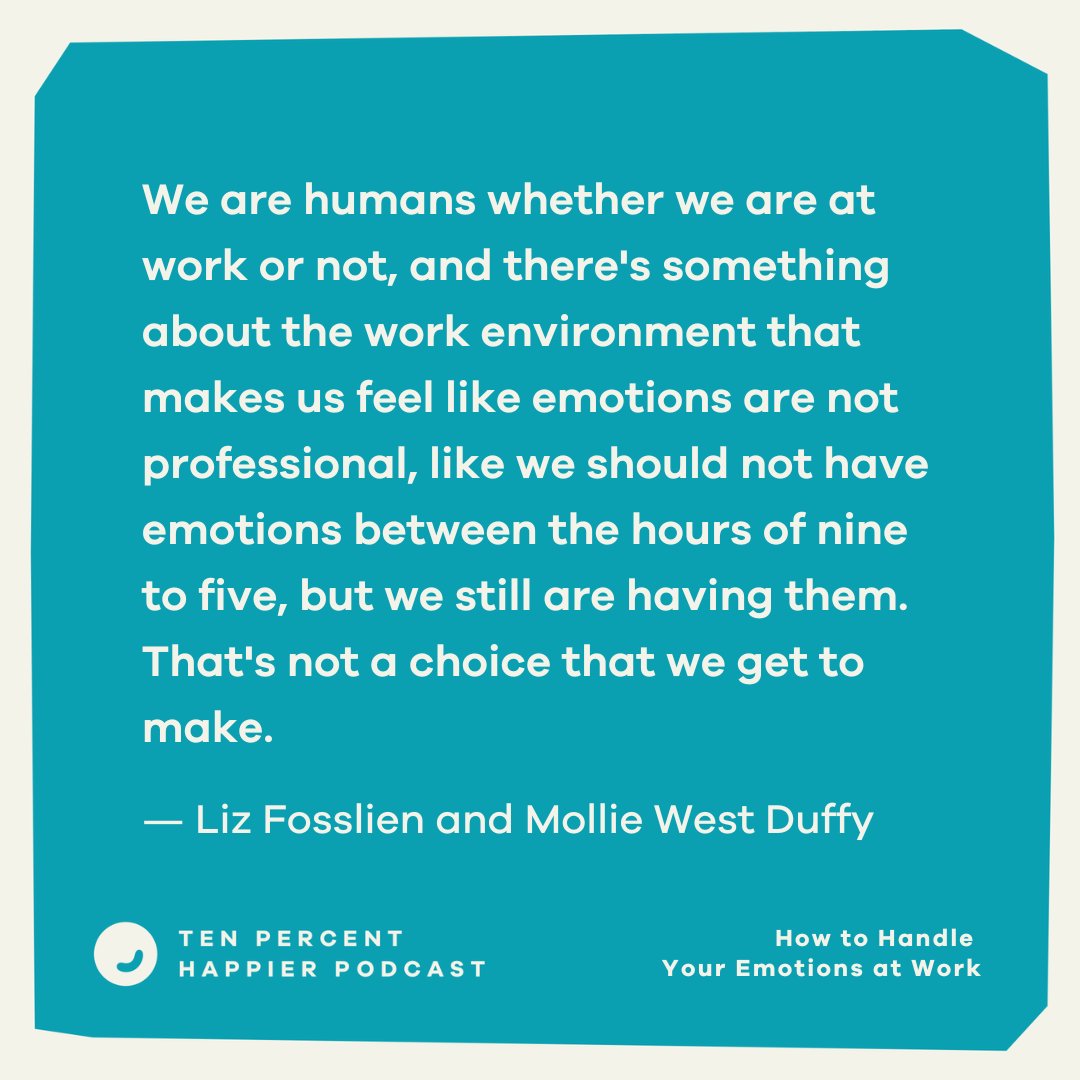 How do we handle our emotions at work? Liz Fosslien & Molly West Duffy share seven rules to help illustrate a middle path between stifling emotions and bringing your whole self to the office. Join @danbharris on the podcast today. Listen now: link.chtbl.com/1Rx3o-Fw