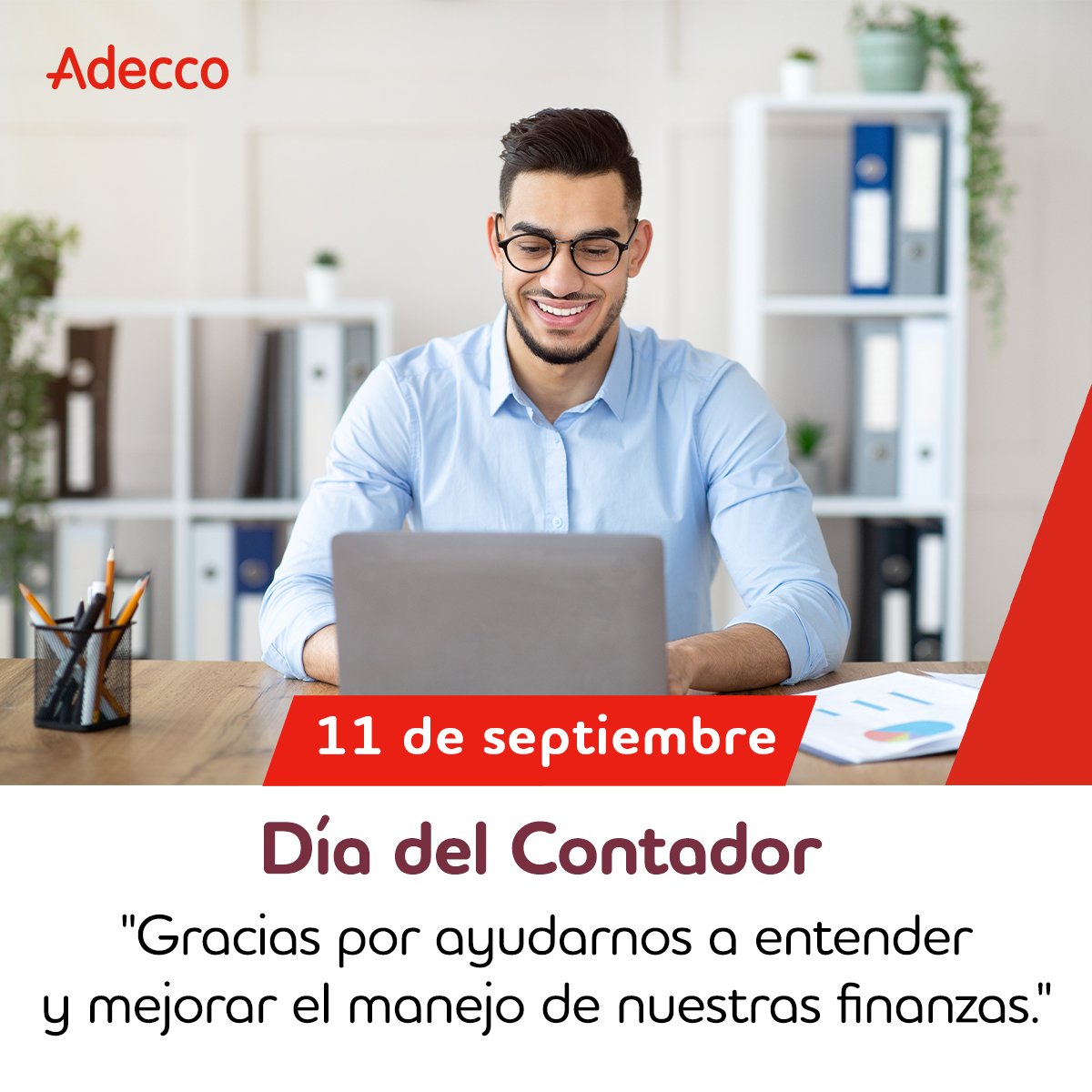 Un reconocimiento a la contribución invalorable en el desarrollo y bienestar del sector público y privado mediante el ejercicio eficiente y responsable en el área contable. ¡Feliz día! #diadelcontador #profesiones #talento #empresa
