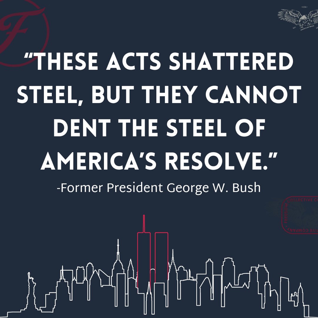 FreedomCo_'s tweet photo. Today, we remember the lives lost on this day 22 years ago and reflect on the resilience of our nation. #UnitedWeStand #NeverForget https://t.co/emMvCTqFGx