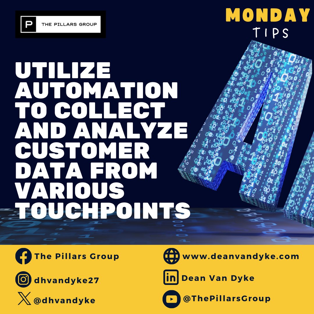 dhvandyke's tweet image. Automate data collection and analysis across touchpoints for insightful customer insights. Enhance decision-making and tailor experiences by harnessing automated data analysis, fostering strong connections.

#AutomatedInsights #DataDrivenDecisions #CustomerUnderstanding