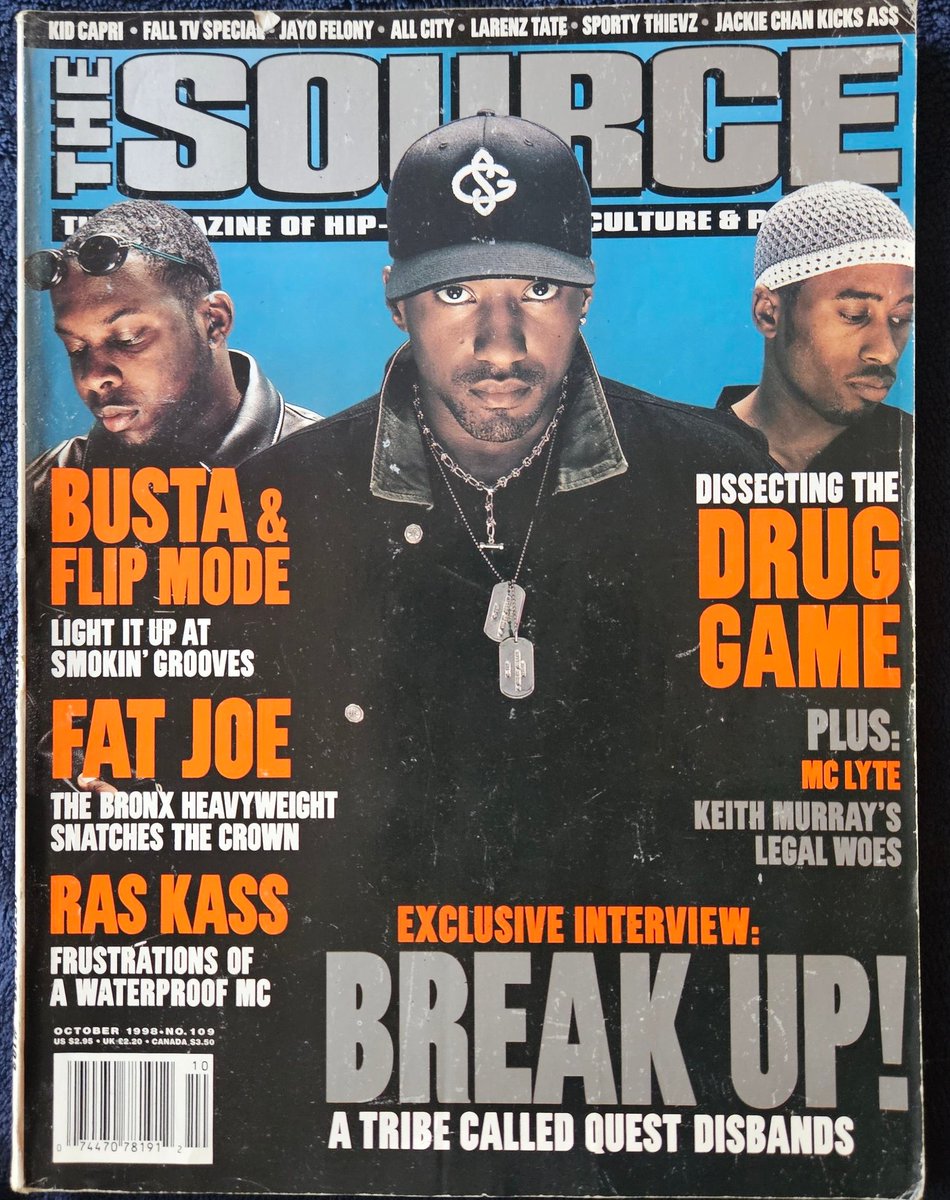 mindbendermind's tweet photo. It was strange as hell to see this news on a magazine cover confirming the ATCQ rumors in the streets in 1998... but this was a national tragedy like no other that we will never forget. RIP Phife Dawg❤️
#HipHop50History
#TheReminisceShow
#TheMindbenderCollection
#StreetScriptures https://t.co/VyL0Z42Lvi
