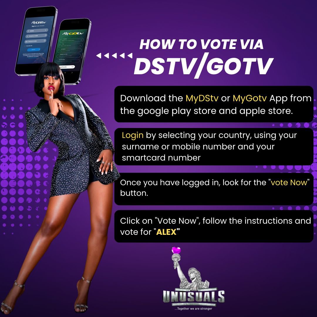 alex_unusual's tweet photo. UNUSUALS!! Oya o! We said we didn’t want Alex to rest again right? 
Then It's time to get our fingers working non stop!!!

The password for this week is VOTE ALEX 

BOTTOM IS NOT AN OPTION…

Click on the link and VOTE straight up!

https://t.co/QB8K9N6LZK

I CHOOSE ALEX
VC:@BBNaija 
#AlexX120M
#AlexX120M #bbnaija     #BBNaijaAllStars