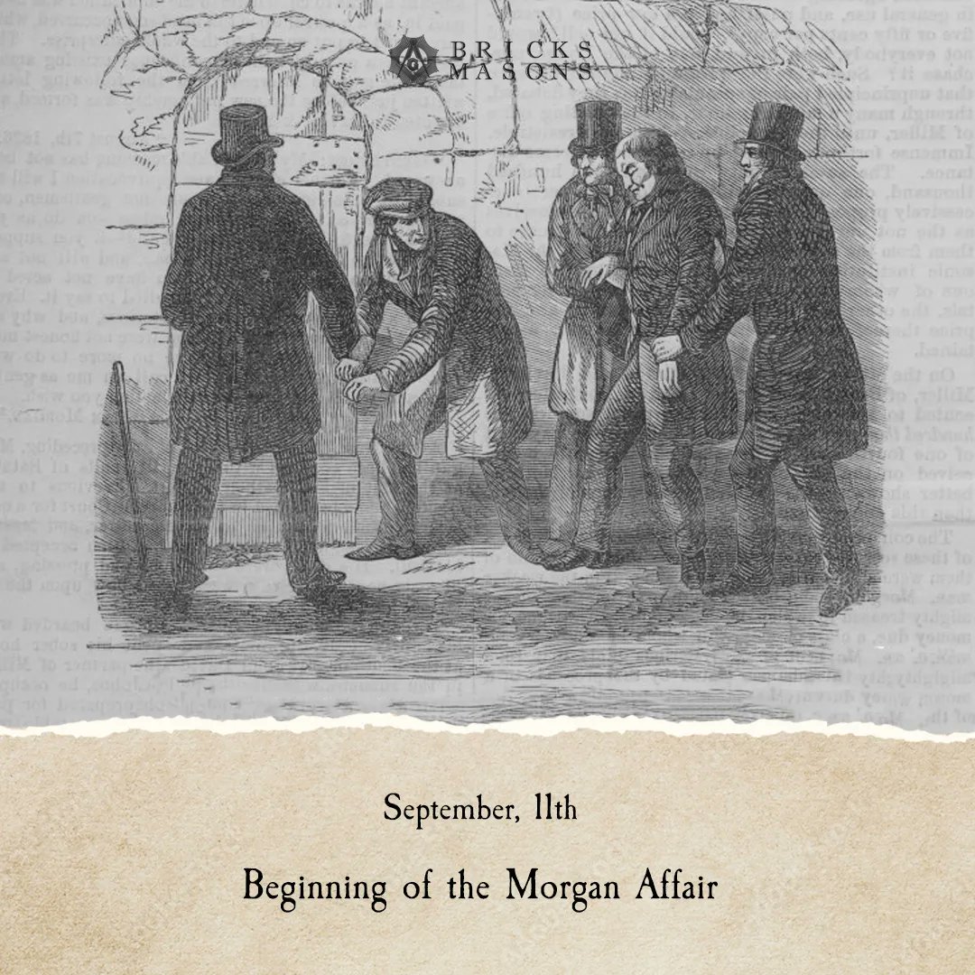 BricksMasons's tweet photo. Remembering the 11th of September: A significant date in Masonic history, marking the beginning of the Morgan Affair. A time to reflect on the challenges that shaped our fraternity and the lessons we've learned along the way.
#MasonicHistory #MorganAffair #bricksmasons https://t.co/9cNmMuGyVT