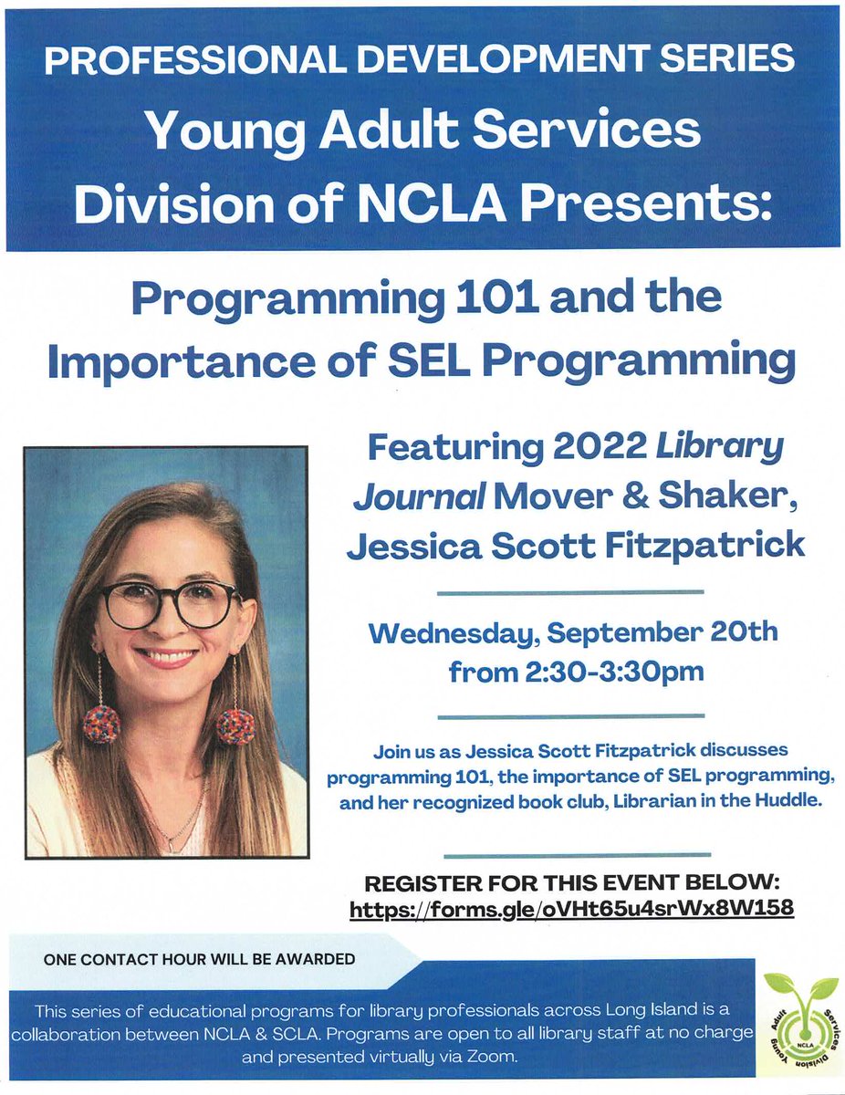 Register now for this Professional Development program: ncla.info/blog/2023/08/2…