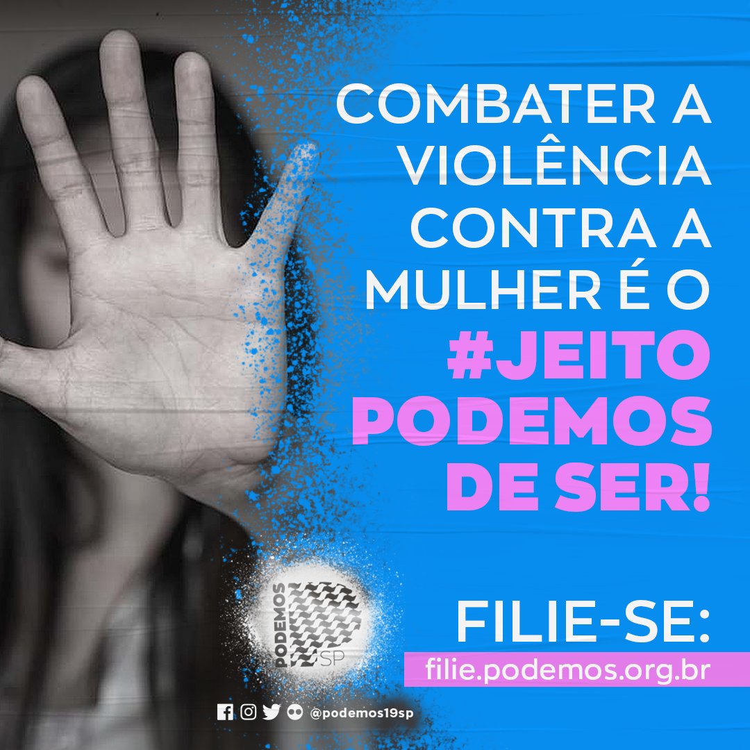 podemos19sp's tweet photo. O combate à violência contra a mulher está no DNA do Podemos-SP. Você sabia que a nossa presidente nacional, deputada federal @RenataAbreu1919, é autora de três leis federais que combatem a violência feminina?

Venha para o Podemos. Acesse https://t.co/u0eTeeWZ1D. https://t.co/MEKKNSuGRv