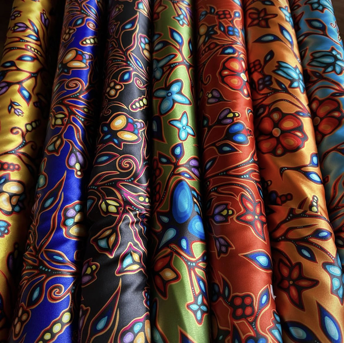 NWAC_CA's tweet photo. 🧵 How many ribbonskirts have you made? Look at these amazing fabrics!

Shared from @4generationscreations on IG
#creativity #indigenousart https://t.co/sFcT6Wjrcy
