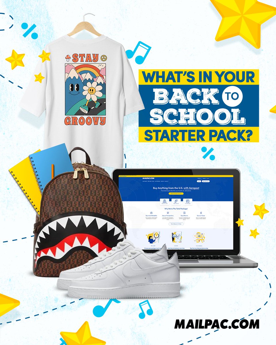 What’s in your (or your child’s) back-to-school starter pack? Let us know what you’ve shopped online for. #Mailpac #OnlineShopping