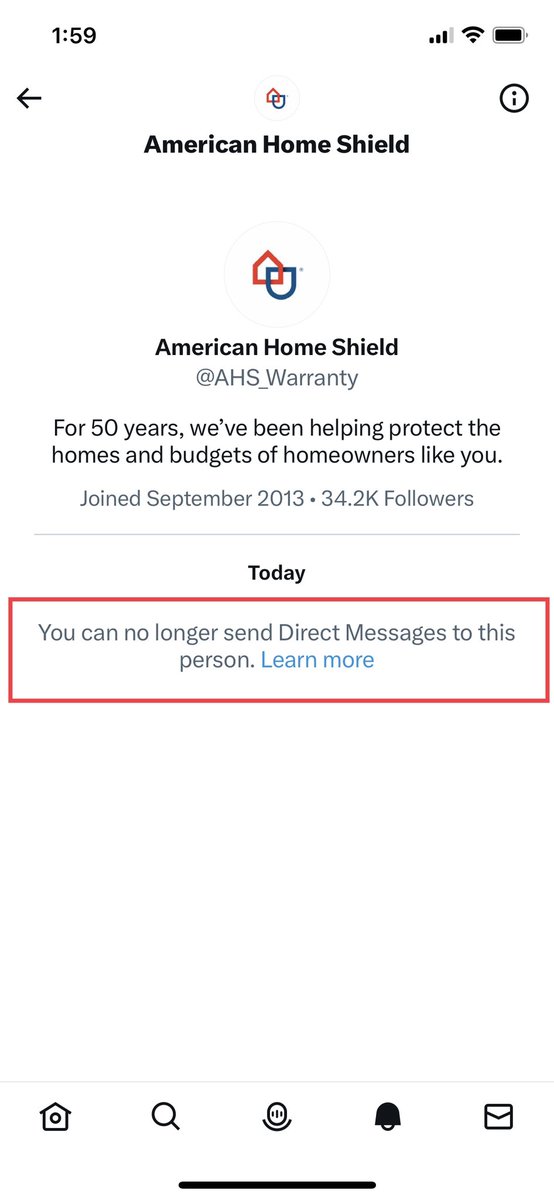 mizzmai77's tweet photo. @AHS_Warranty You mean to the recipient that clearly says I can’t send direct messages to? Do you see the frustration here? https://t.co/I29OUuZgvF