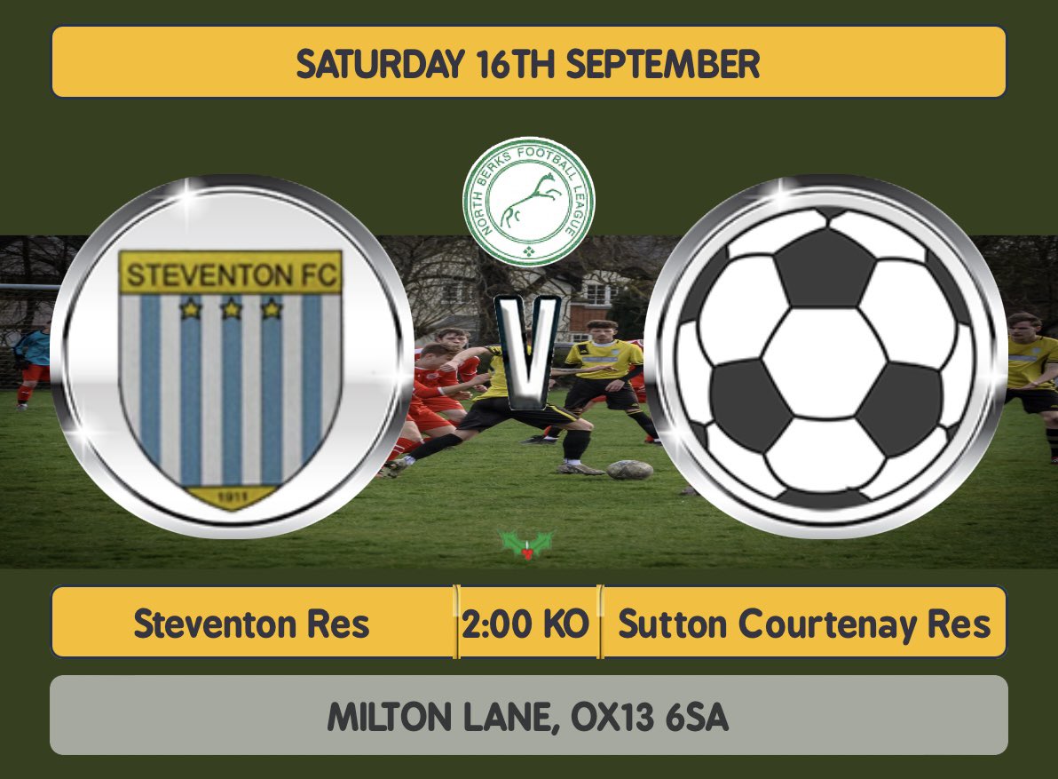 Reserves are at home this weekend against local side Sutton Courtenay Res. Bar will be open👍🏻