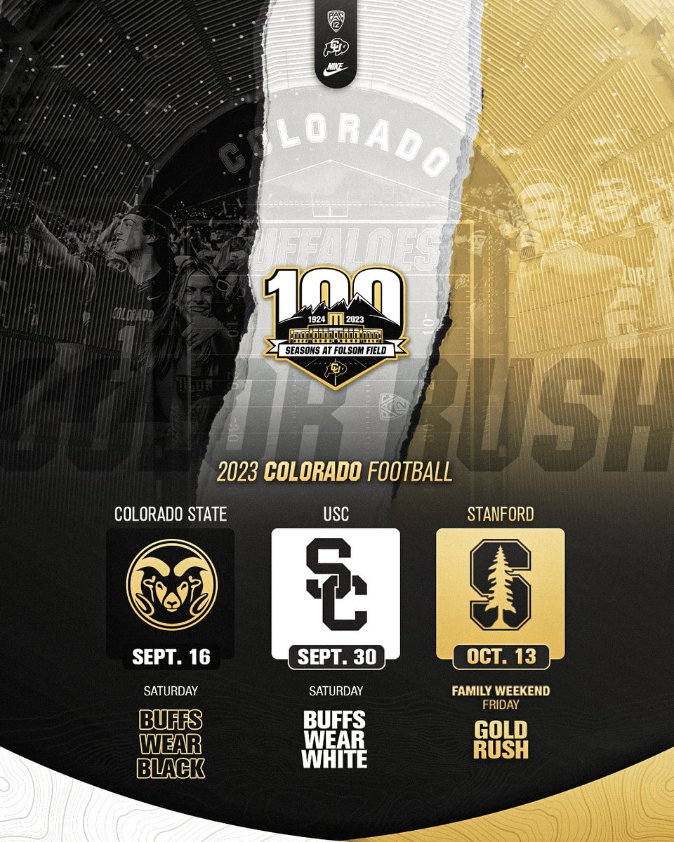 CUBuffsFootball's tweet photo. Color Rush games are coming up 🔜
This weekend ▪️𝗪𝗲𝗮𝗿 𝗕𝗹𝗮𝗰𝗸▪️
Link in bio for gear 😉 https://t.co/s5WxkrNNAQ
